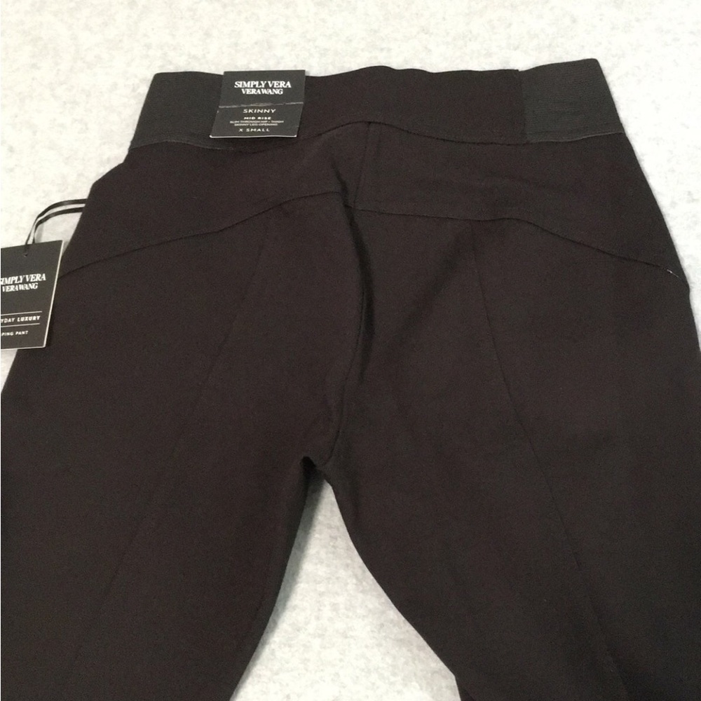 Simply Vera Shaping Skinny Pants Size Xsmall Office Minimalist Preppy Black - Picture 5 of 11